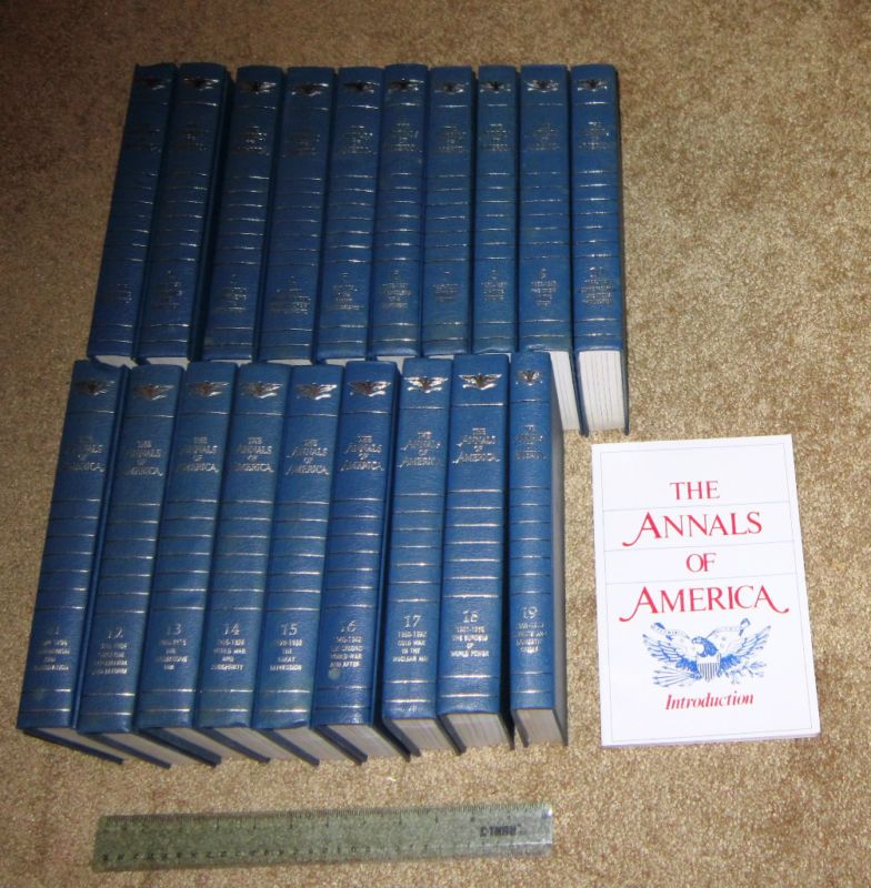 Annals of America;19 vols w/ Intro;Encyclo Brittan;1968  