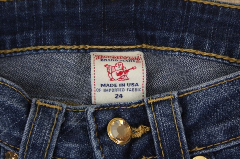 True Religion Jeans Billy Disco Fever Crystals 24 NEW  