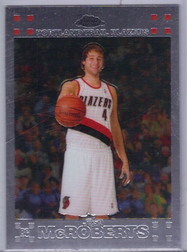   CHROME JOSH MCROBERTS ROOKIE #121 PORTLAND TRAILBLAZERS RC DUKE  