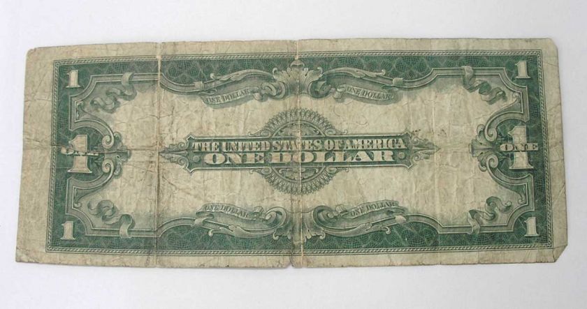 1923 Large Size $1 Silver Certificate  Old Dealer Stock  