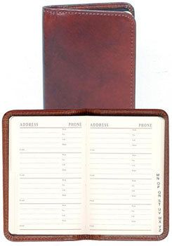 Scully Leather Personal Telephone Address Book Notebook Notepad 