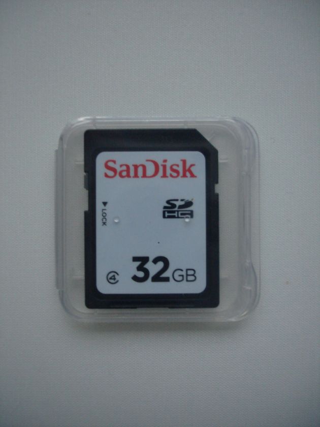 Sandisk 32GB 32 GB SDHC Class 4 Flash Memory Card SD Bk  