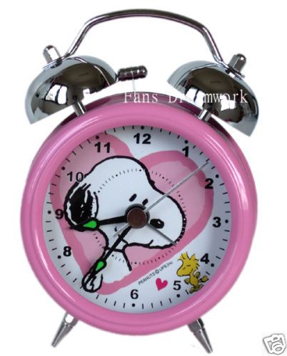 Peanuts Snoopy Clock   Snoopy twin bells Alarm Clock  