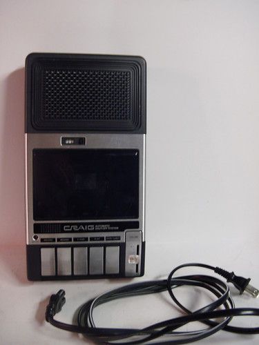 VTG CRAIG J101 Cassette Tape Recorder Player Portable  