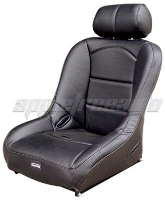 RACE TRIM SEAT, BLACK/BLACK Dune Buggy VW Baja Bug  