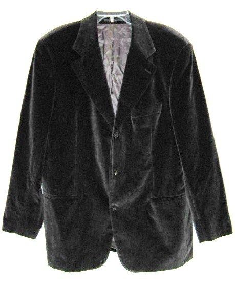 HUGO BOSS BLACK VELVET JACKET EINSTEIN MADE IN ITALY M  