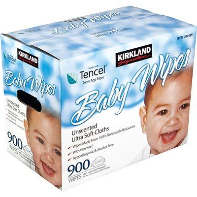 Kirkland Signature Tencel Fabric Baby Wipes 900 Count  