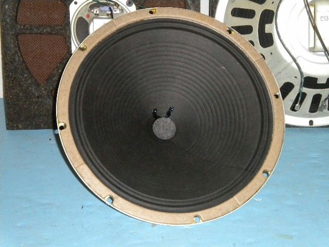 Vintage  Silvertone Stereo Speaker Baffles w/ 12 Alnico Woofers 