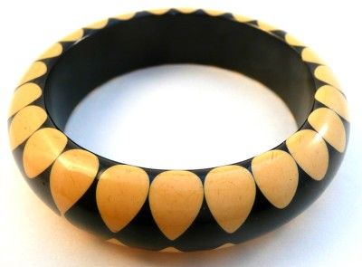   Bakelite Gumdrop / Random Dot & Bowtie & Stripe Bangle BRACELETS