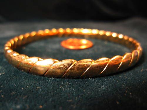 Monet Gold Tone Bangle Bracelet  