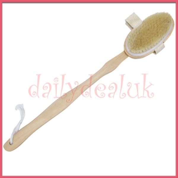 Long Handle Shower Bath Brush Body Back Spa Scrubber  