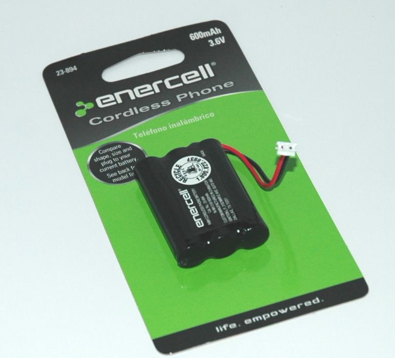 6V/600mAh Ni MH Cordless Phone Battery. Shaped as 3 AAA battery 