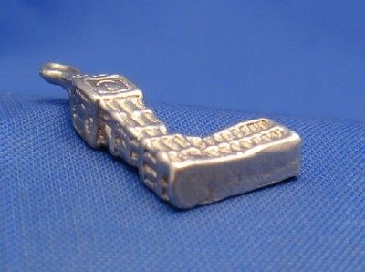 Vintage English Silver Big Ben London Clock Tower Charm  