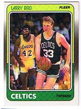 LARRY BIRD 1988 89 Fleer Card # 9 Boston Celtics  