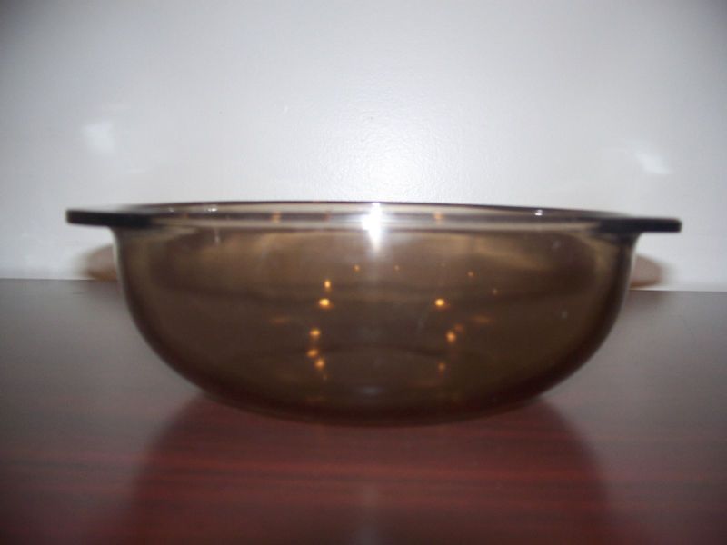 CORNING WARE PYREX VISION AMBER CASSEROLE DISH NO LID#1  