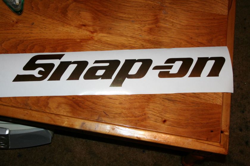 SNAP ON 16 LONG CHROME DECAL FOR YOUR TOOL BOX GARAGE MAN CAVE 