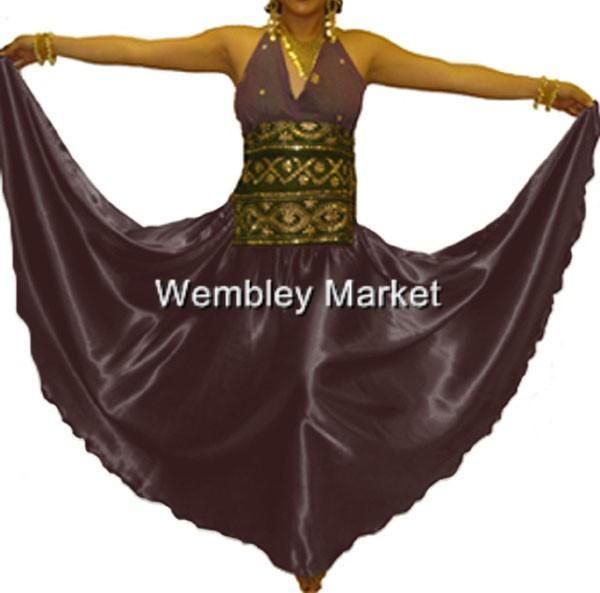 Yard Satin Full Circle Skirt BellyDance Gypsy 29Color  