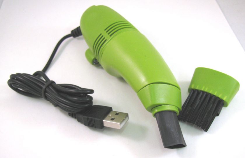 Computer Laptop PC Keyboard USB 2.0 grn Vacuum Cleaner  