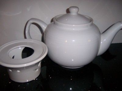 PORCELAIN TEA POT WHITE TEAPOT LIGHT VOTIVE CANDLE  