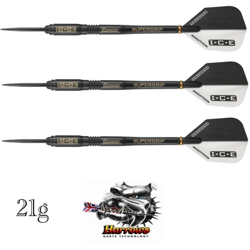 21g darts.harrows darts. harrows ice. black titanium  