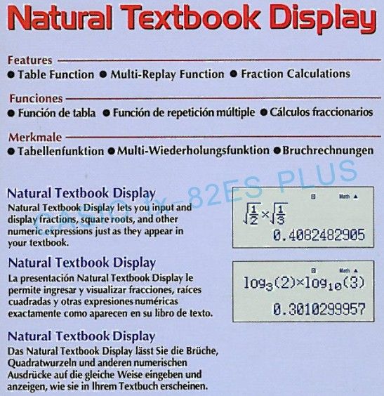 Casio fx82ES fx82 Scientific Calculator fx 82ES PLUS  