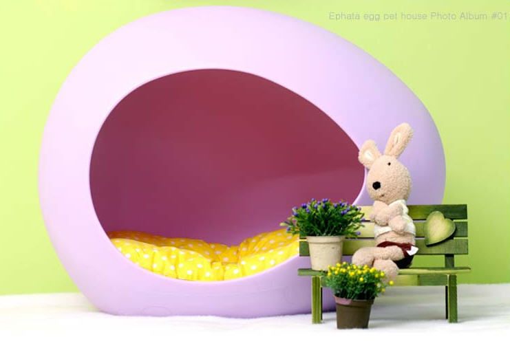 EPHATA Egg Pet House Bed for Dog & Cat Large PURPLE  