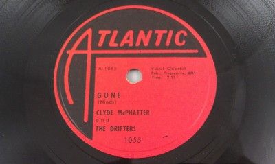 DOO WOP ATLANTIC CLYDE MCPHATTER DRIFTERS 1055 GONE VOCAL QUARTET E 