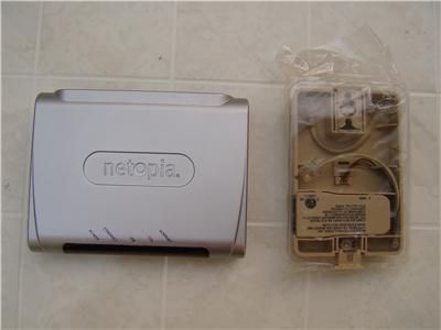   Box Netopia ADSL Modem 2241N VGX High Speed Internet USB Filters Cable