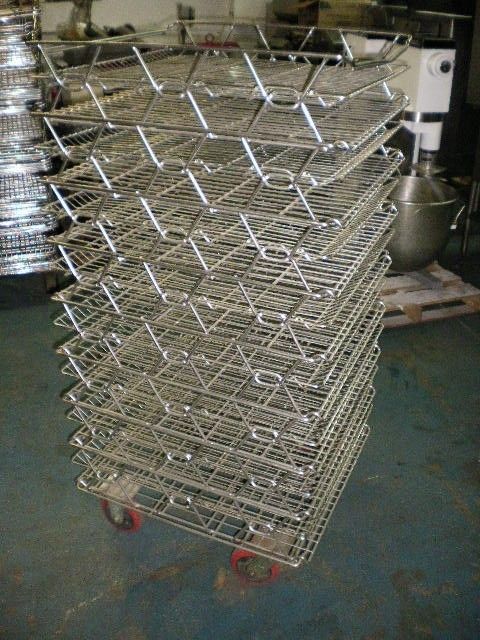 Stainless Steel Bread Basket Rack Food Storage Display  