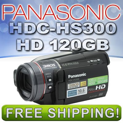 Panasonic HDC HS300 120GB Full HD Camcorder   NEW 37988983179  