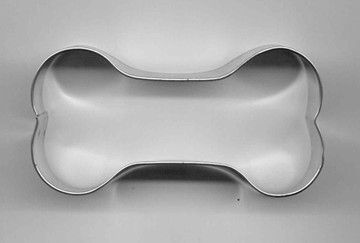 Metal DOG BONE SHAPE Cookie Cutter 3 1/2 set of 2  