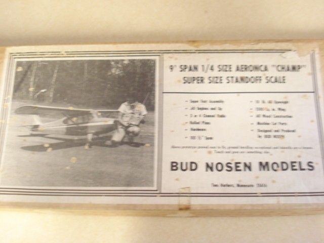 GIANT SCALE ** BUD NOSEN AERONCA CHAMP R/C MODEL AIRPLANE KIT **9 