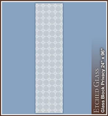 New GLASS BLOCK Privacy Etched Glass Window Film White Vinyl Static 