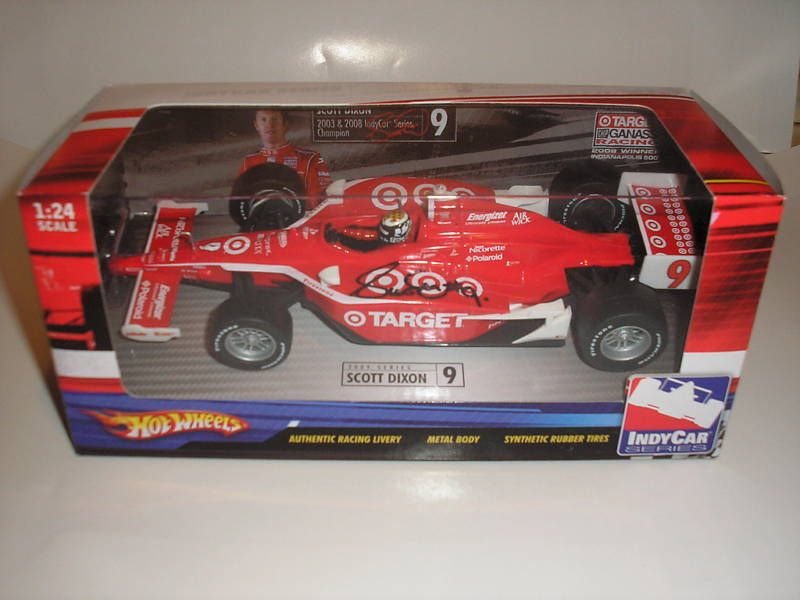 2009 SCOTT DIXON signed INDY 500 HOT WHEELS DIECAST CAR  