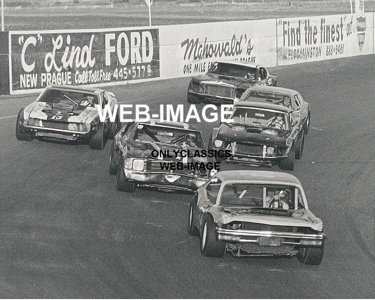 72 ASA NASCAR LATE MODEL STOCK CAR RACING FINISH PHOTO  