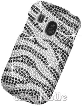   FULL BLING ZEBRA Case Cover TRACFONE NET 10 LG 500G LG500G 500  