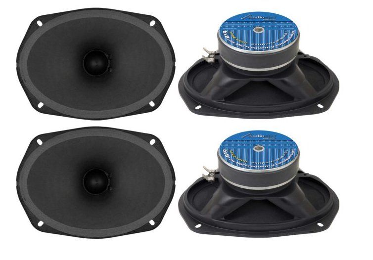   AUDIOPIPE 6x8 250W Low/Mid Frequency Loudspeakers 784644218860  