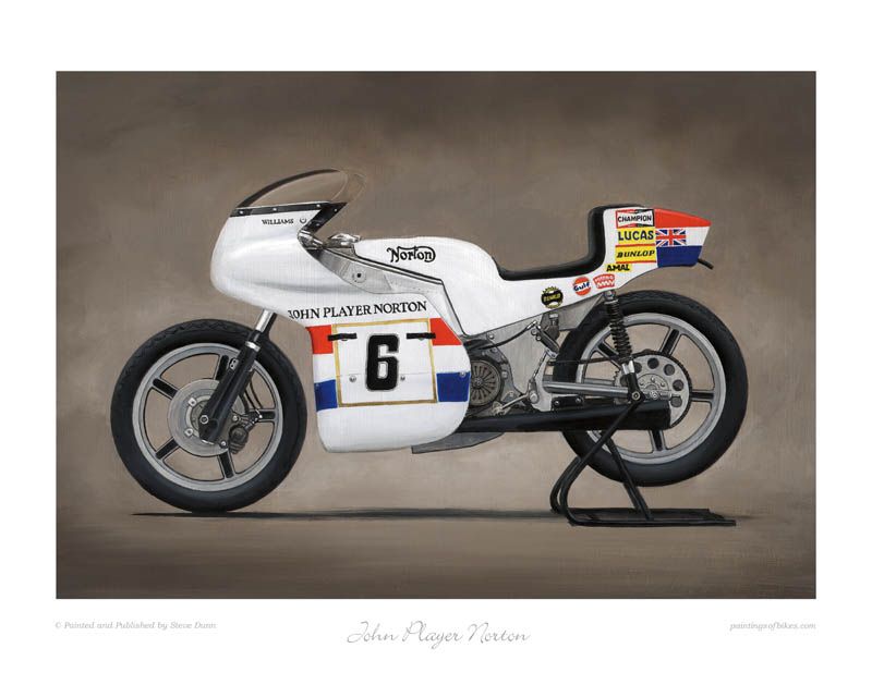 Motorcycle Limited Edition Print   John Player Norton  