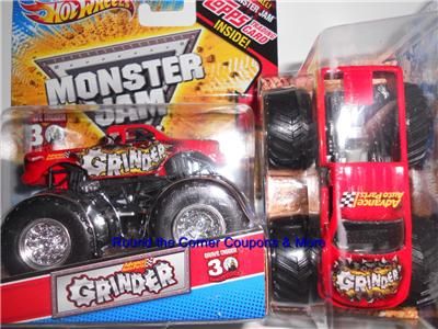   HOT WHEELS Monster Jam GRINDER Trading Card 164 GRINDER TRUCK  