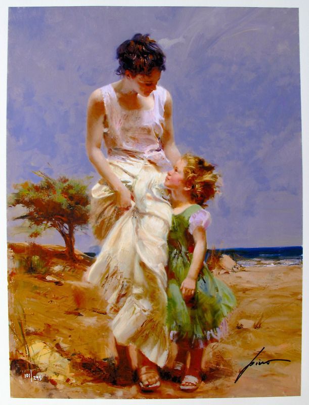 PINO DAENI Hand Signed Ltd Edition Giclee JOYFUL MEMORIES  