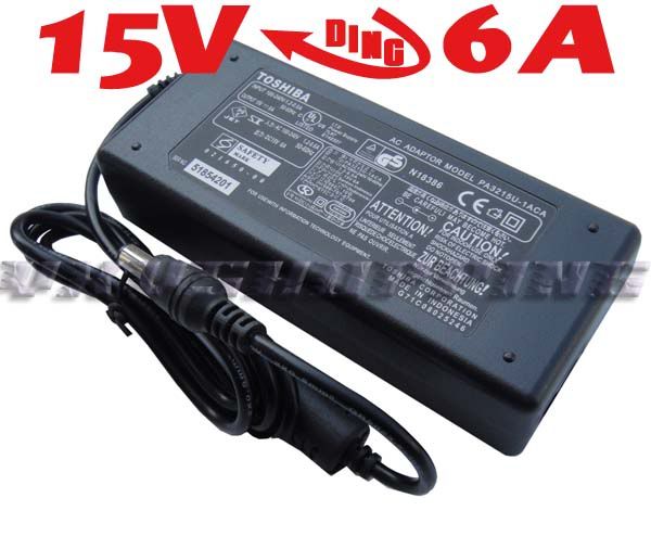 90W 15V 6A Power Charger AC Adapter F Toshiba PA2521U 1ACA PA2521U 