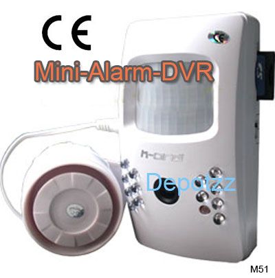 Motion Sensor PIR Hidden Spy IR Color DVR Video Camera  