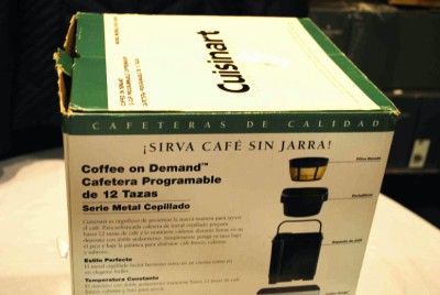 CUISINART 12 CUP COFFEE ON DEMAND PROGRAMMABLE COFFEE MAKER NEW 