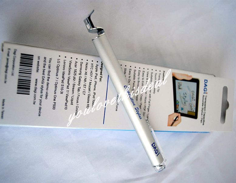 DAGI Capacitive Stylus for iPod iPad iPhone 4 Silver  