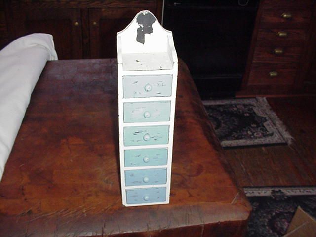 shabby chic spice drawer trinket shelf  