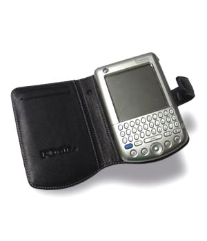 Leather Case for PalmOne Palm Tungsten C W Book/Black  