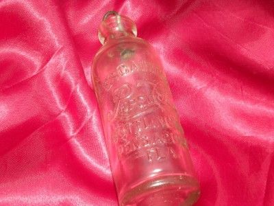 RARE PEPSICOLA HUTCHINSON PEPSI BOTTLE GREAT CONDITION WITH TOP STILL 