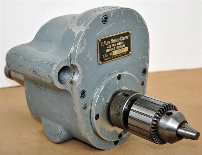 DEVLIEG HI SPEED SPINDLE ATTACHMENT w/JACOBS 14N CHUCK  