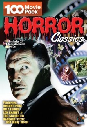 HORROR CLASSICS**100 MOVIE CLASSICS**24 DVD SET 683904111142  