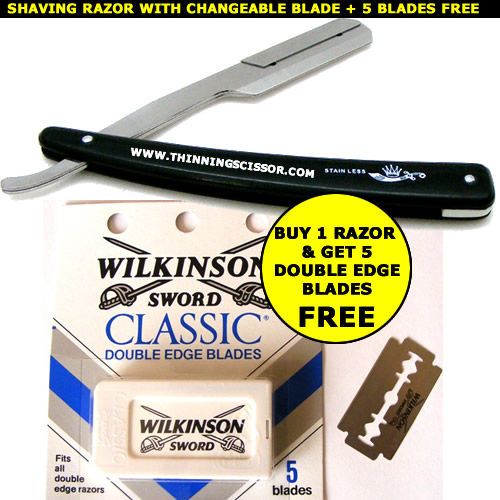 Hair Shaving razor With 5 Free Double Edge blades USA  